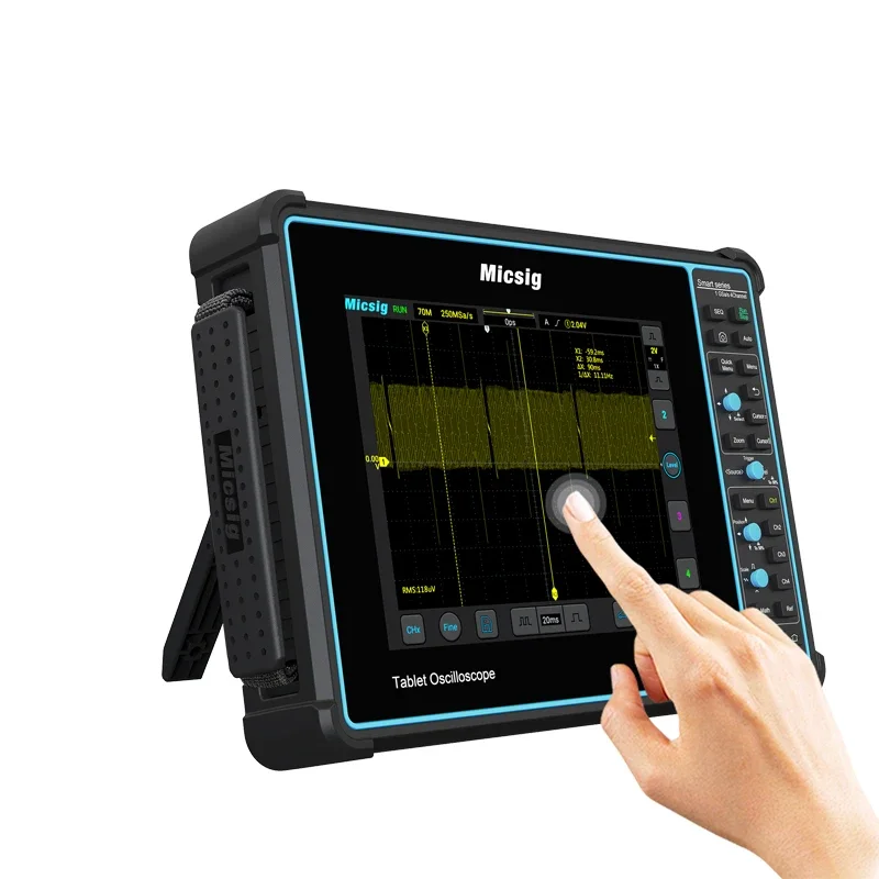 

Micsig Tablet Oscilloscope 2CH 200MHz Bandwidth Smart Series 8-inch Full Touch Capacitive Screen Digital Oscilloscope STO2002