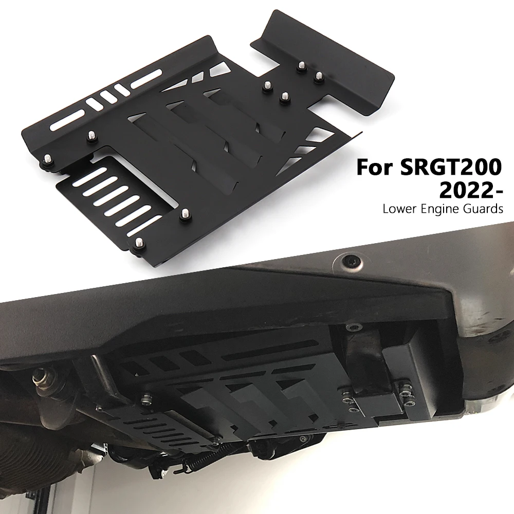 

New For Aprilia SRGT200 SRGT 200 Belly Pan Protector SR GT200 SR GT 200 125 Lower Engine Chassis Guard Skid Plate Cover