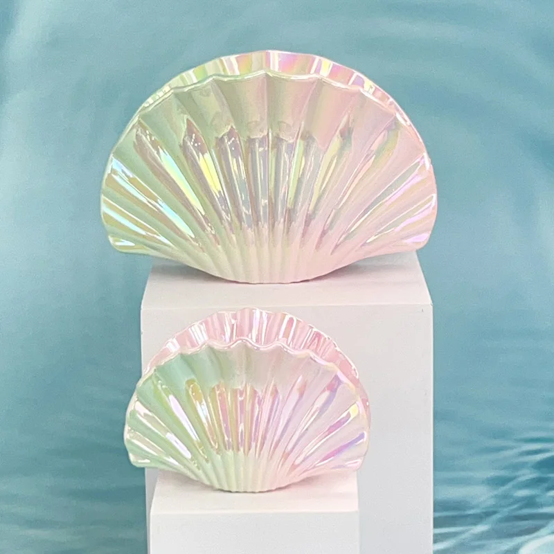 2pcs Gradient Shell Hair Clip Vacation Wind Hair Accessories Summer Ocean Large Hair Grab Hair Accessories Shark Clip view 6