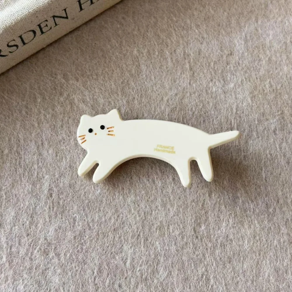 

Personalized Kitten Cat Shaped Hair Clip Small Acetic Acid Animals Hairpin Geometry Korean Style Headwear Cute Side Clip Travel