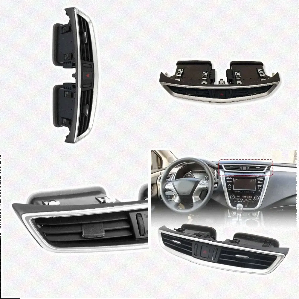 Center Console Grille Replacement Front Center Console Air Vent ABS Plastic Construction Optimized Airflow Structure