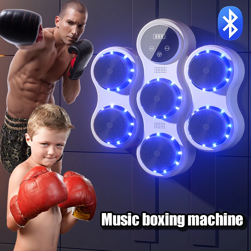 Music Boxing Machine Smart Bluetooth Link Sports Fitness Muay Thai Rhythm Response Exercise Boxing Bag Children\'s Birthday Gift