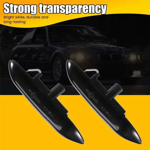 뜨거운 판매 2PCS Led 동적 회전 신호등 사이드 마커 순차 깜박이 램프-BMW E46 E36 E60 E61 E90 E91 E92 E93 X1 E84