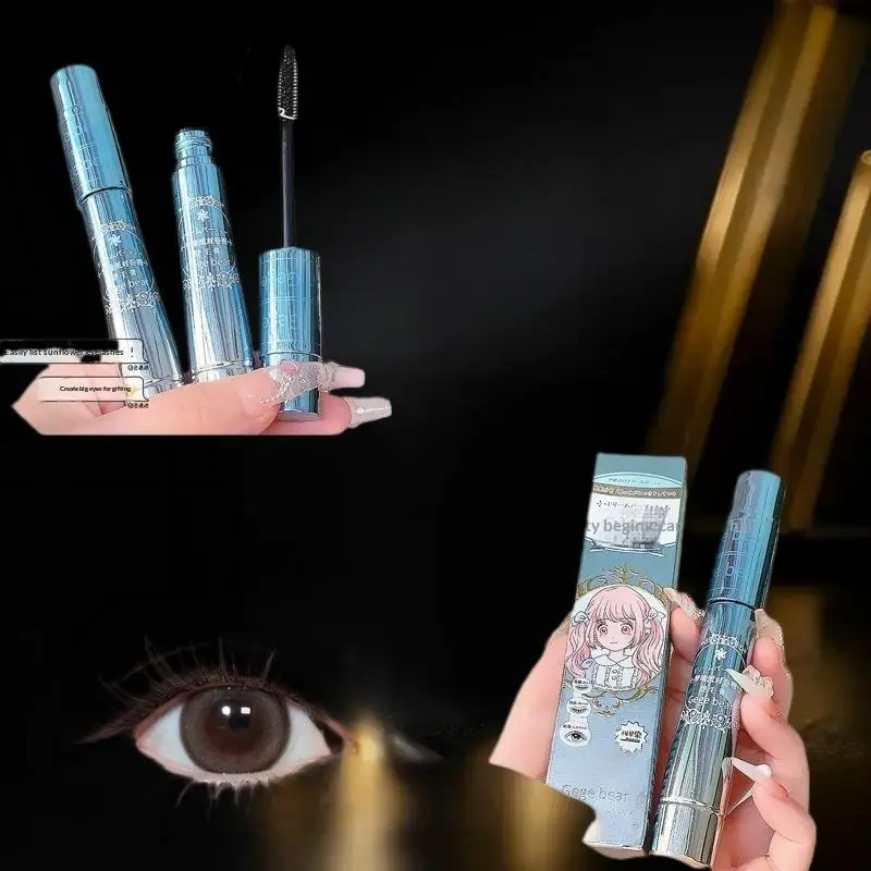 Gege Bear 防水マスカラ ブラック 長持ちするエクステンションまつげ 長くしてカールする化粧品 目元用