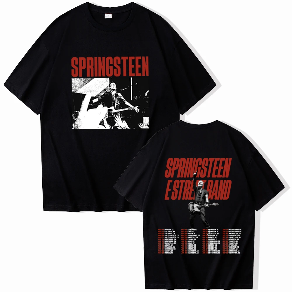 Bruce Springsteen and E Street Tour Shirt Springsteen and E Street Music Shirt Fan Gift Men Women Pullover Tops Streetwear