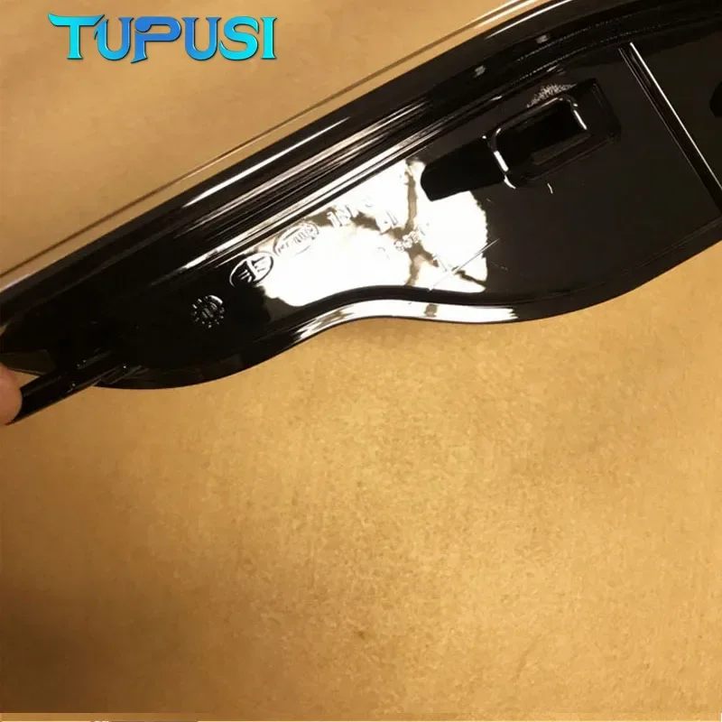 لأودي A3 S3 8 فولت 2013-2016 سيارة عدسة المصباح الأمامي عاكس الضوء شفافة العلوي عاكس الضوء غطاء حماية الضوء #5