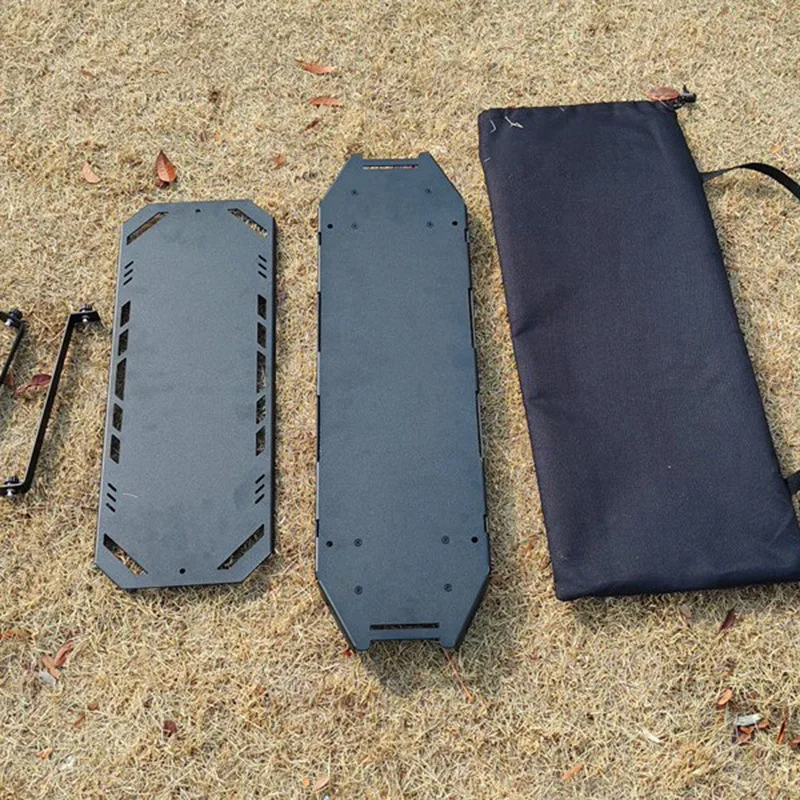 POWER LEAP Table de Camping pliante d'extérieur en alliage d'aluminium support de rangement Portable multifonctionnel Table tactique IGT de Style noirci