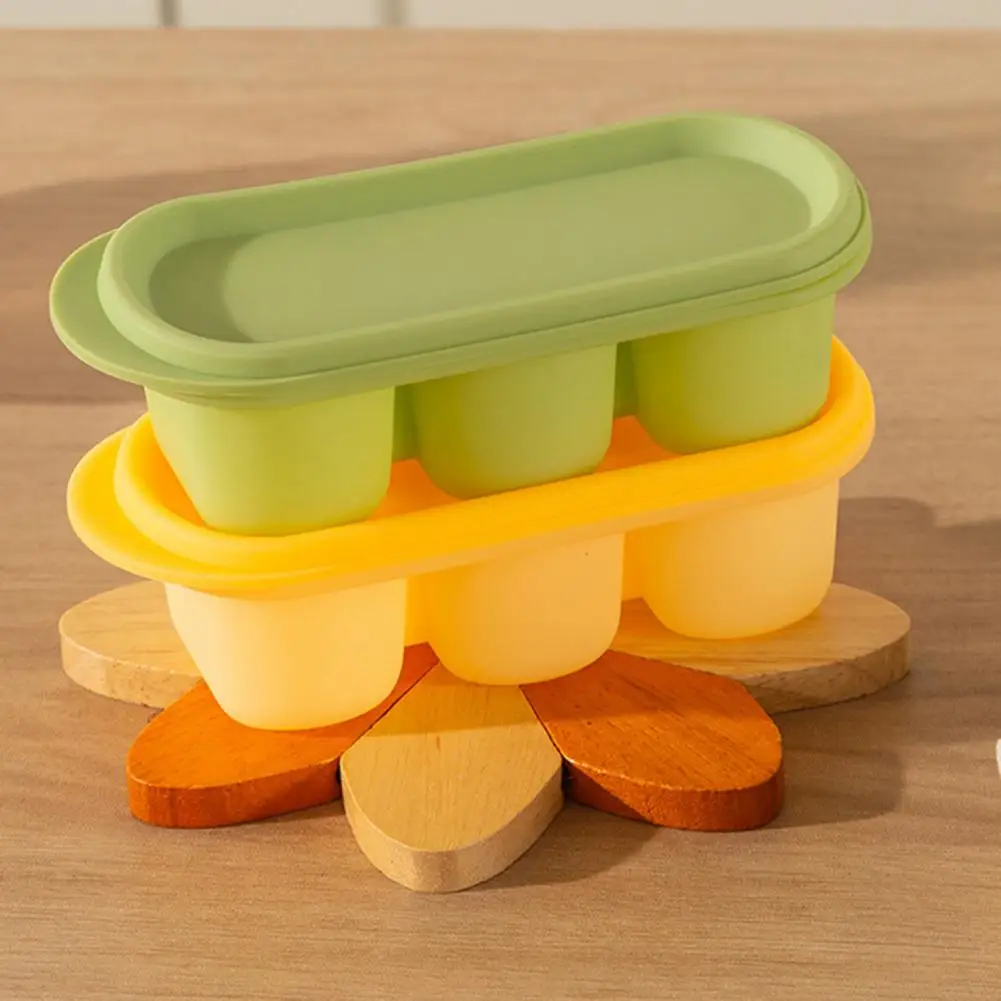 Ice Cube Mold Reusable Ice Cube Mold Silicone Ice Cube Tray Set Three Compartment Twist Release Mold -free Food Grade for Easy
