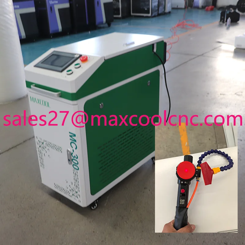300W JPT Pulsed Laser Cleaning Machine For Remove Rust Oil Paint Metal Wood Air Cool Laser Aluminum oxide layer Model Cleaning
