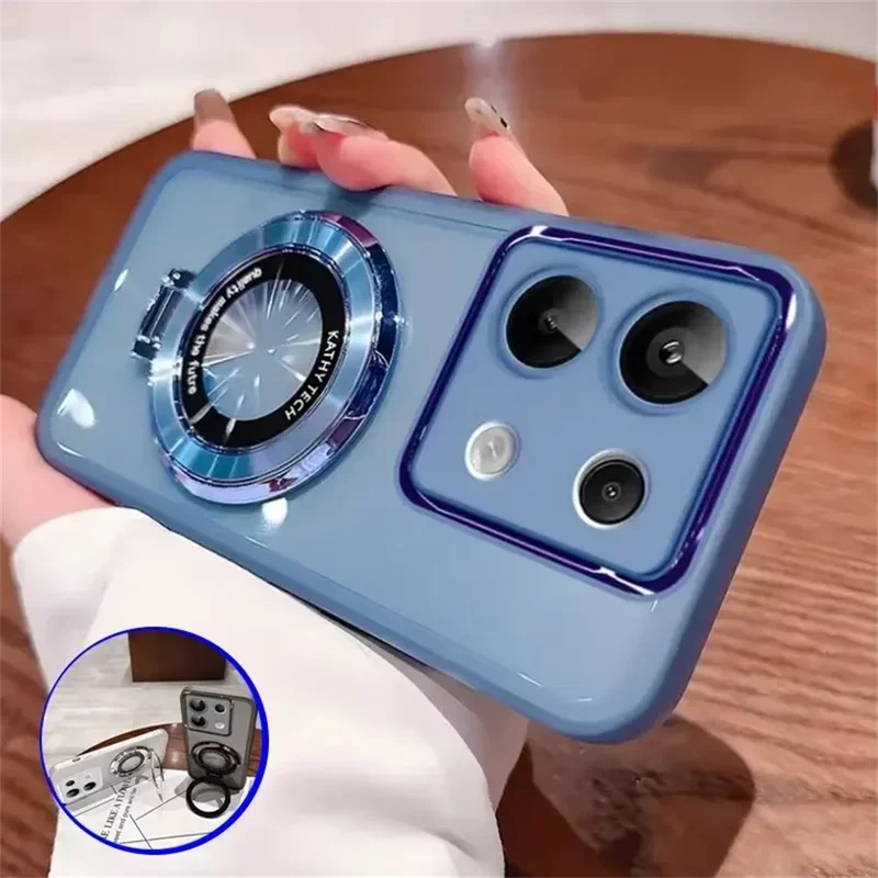 Чехол для Motorola Edge 50 Neo Pro с кольцом, роскошный защитный чехол для объектива камеры, силиконовый противоударный чехол с воздушным подушкой