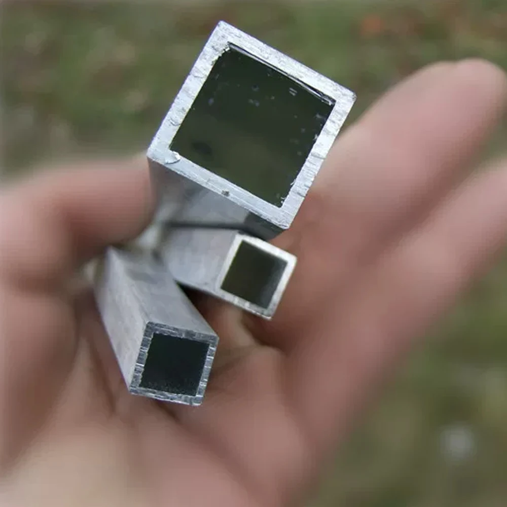 Aluminum Square Tube Model Material Tube DIY Remote Control Vehicle And Vessel Frame Handmade Support Production Accessories