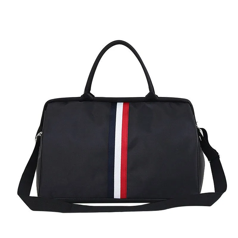 Women Tote Bag Luggage American Travel Big Handbags Men WaterProof Portable Foldable Wholesale Tour Package Stripe Bolsos