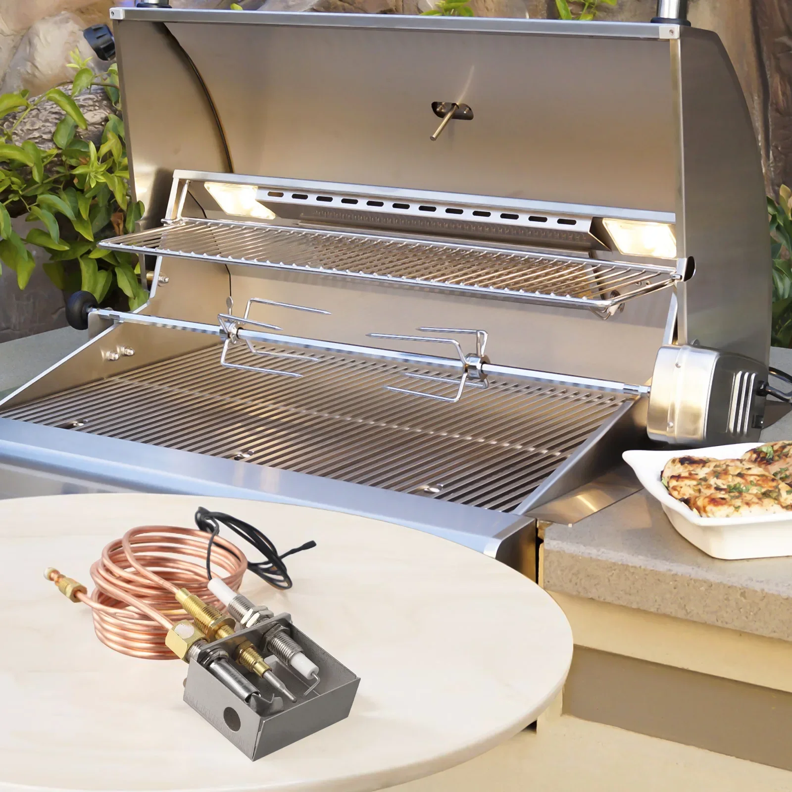 gas-collection-box-pilot-burner-assembly-perfect-for-outdoor-use-efficient-flame-management-resistant-to-rust-for-fire-pits