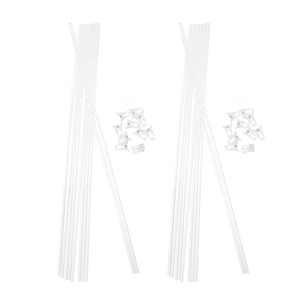 

1 Set Clear Acrylic Plant Support Stakes For Indoor Outdoor Garden Plants Durable Transparent Orchid Clips Reusable Plastic Stem