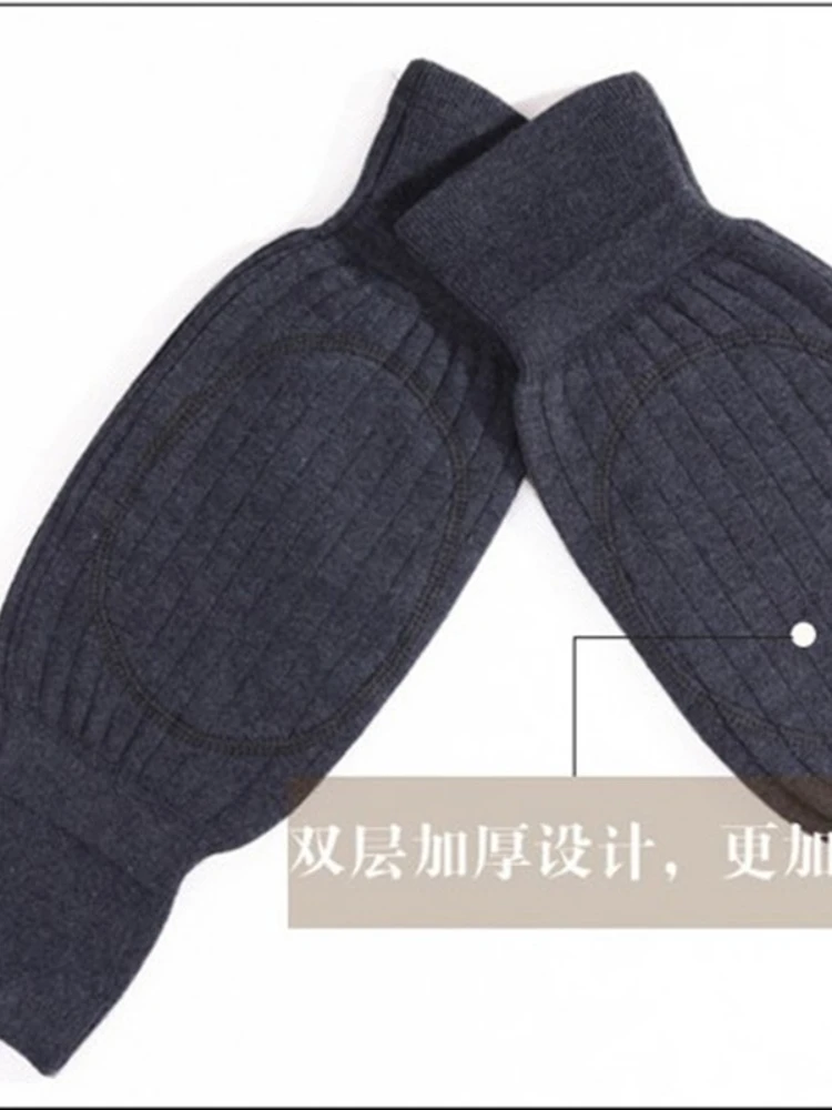 Cashmere Wool Knee Pads Sleeves Winter keep Warm for Legs Thick Long Knee Sleeve for Women Men Old Men Autumn Sock Cycling