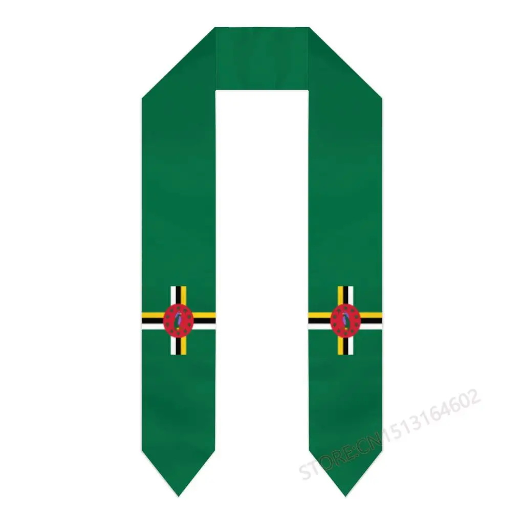 

Custom Name Or Logo Dominica Flag Scarf Cool Graduation Stole Sash International Study Abroad Class of 2023 Shawl