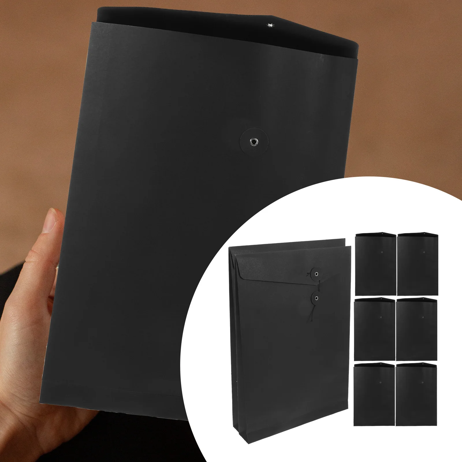 

10 шт., конверты из крафт-бумаги формата А4, органайзер для файлов, держатель для документов для офиса, школы, дома, почтовые принадлежности для хранения