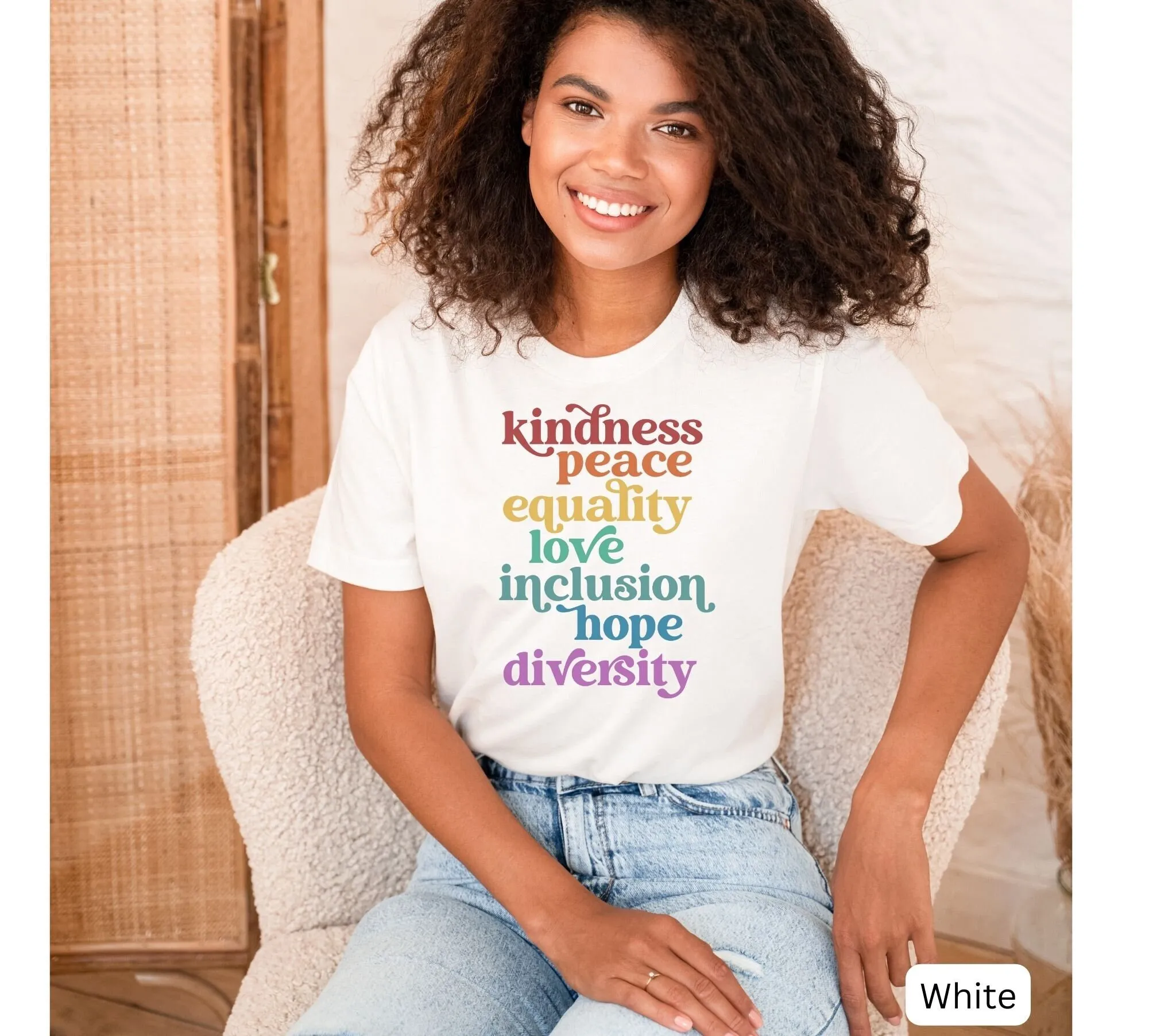 Kindness T Shirt Equality Feminist Blm Protest Diversity Peace Rainbow Feminism