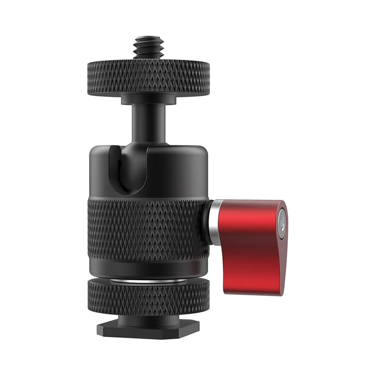 Mini Tripod Ball Head Swivel Ball Head 1/4Inch Removable Cold Shoe Mounts Adapter for DSLR Camera Monitor Camera Parts