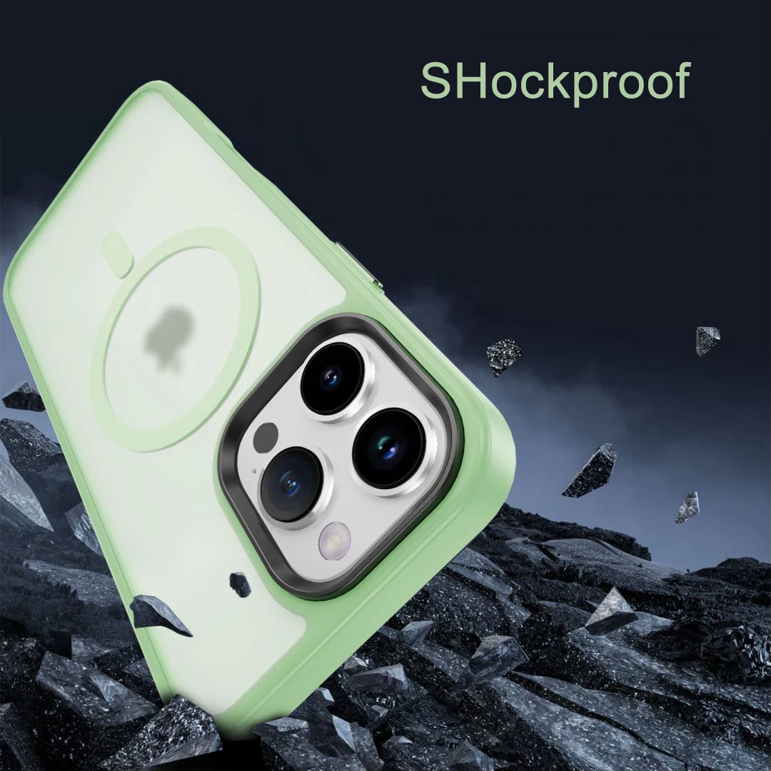 for Magsafe Wireless Charging Magnetic Phone Case for iPhone 16 15 13 14 12 11 Case Pro Max Plus Matte Shockproof Hard Cover