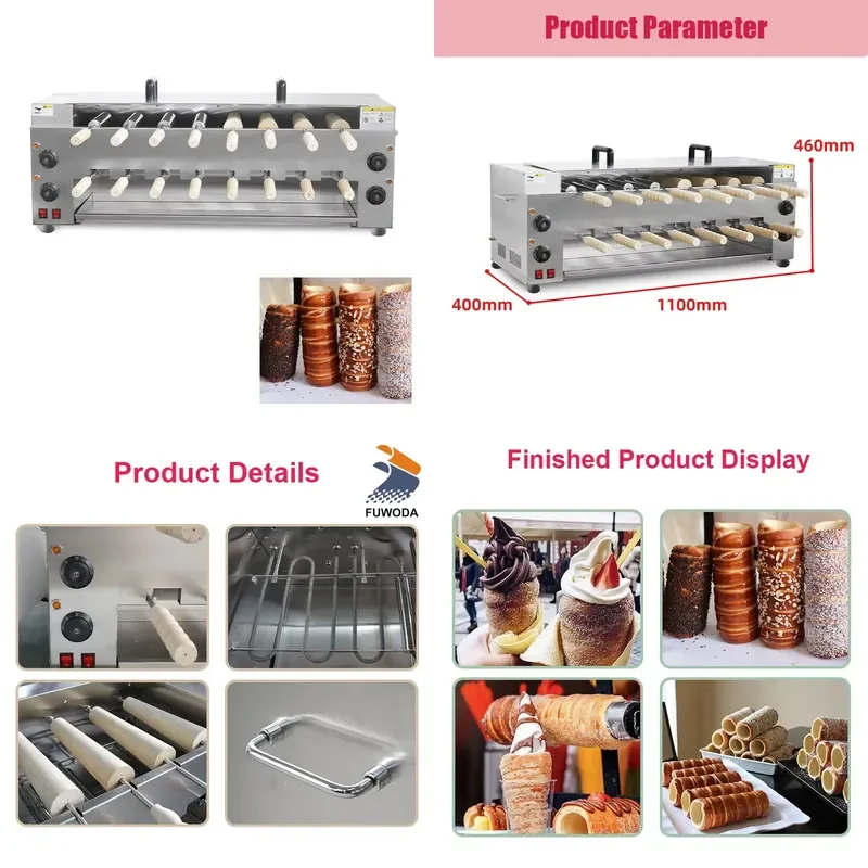 for Double Layer Chimney Bread Oven 16 Rollers High Quality Factory Price Commercial Baking Machine in Stock