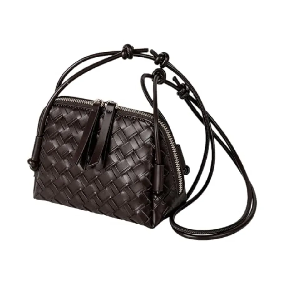 JYG Woven Crossbody Bags for Women PU Leather Handwoven Shoulder Bag Mini Satchel Purses with Adjustable Strap 2026