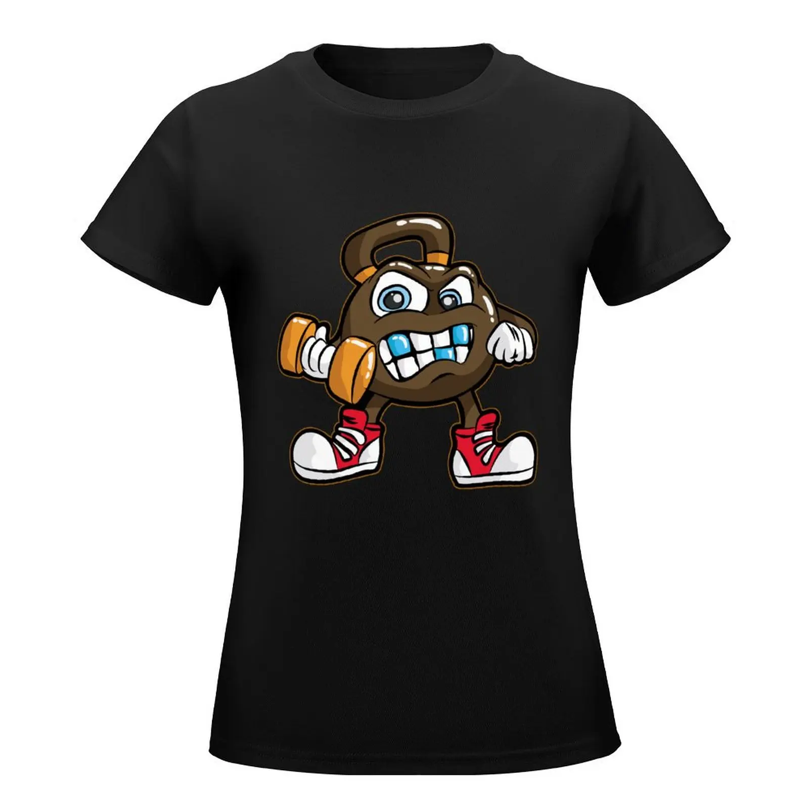 kettleball kettlebell weights dumb-bell barbell T-Shirt anime cute tops western t-shirt dress for Women