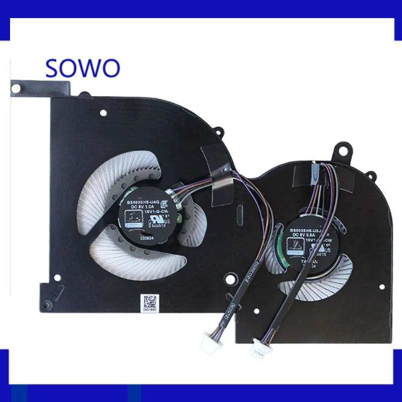 CPU fan GPU Cooling Fan For MSI GS66 WS66 Stealth 10SD 10SE 10SF 10SFS 10SGS MS-16V1 BS5005HS-U4Q BS5005HS-U4J 16V1-G-CW