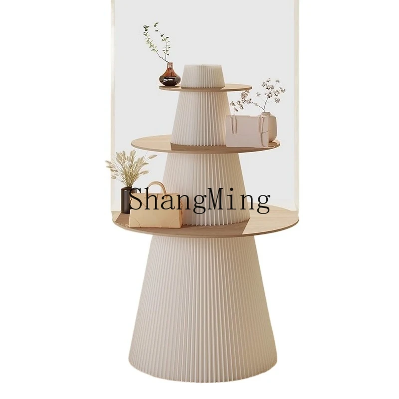 

ZYH paper display stand, window floor-to-ceiling multi-layer display stand, goods display stand setting table