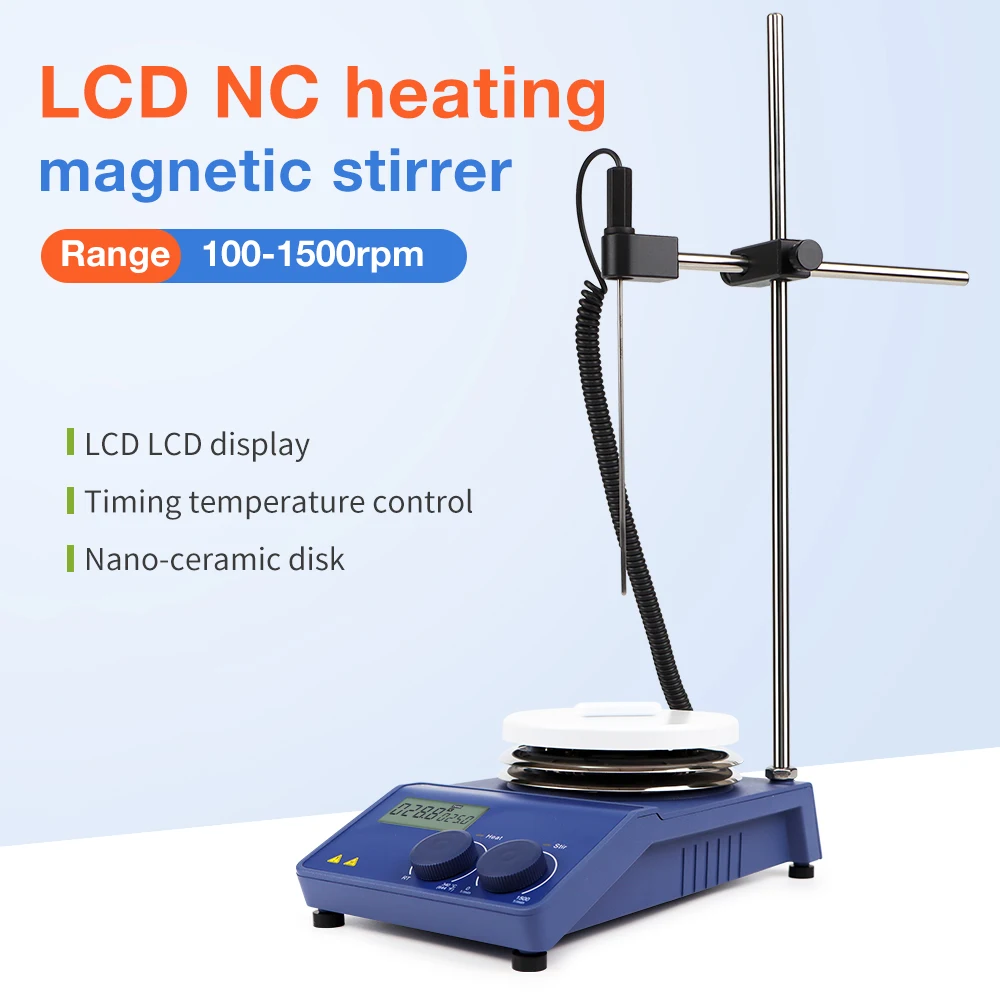 Magnetic Stirrer Hot Plate Lab Equipment Heating Stirrer Digital Display Magnetic Mixer 20L Liquid Stirrer 220v EU Plug