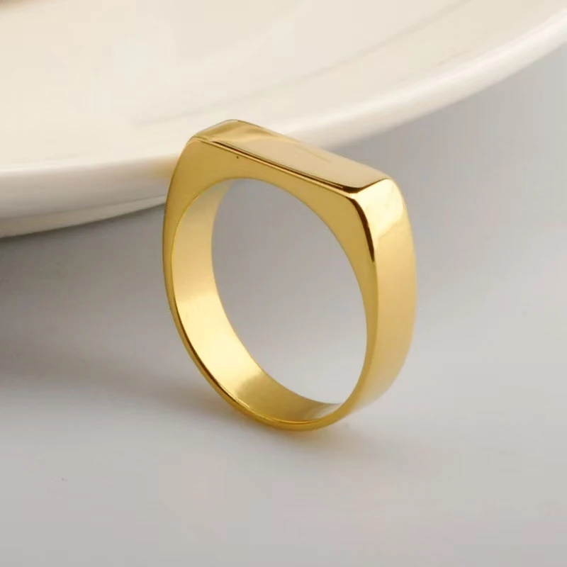 خاتم هيب هوب رجالي بسيط وأنيق وراقي مع ملمس ممتاز. #2