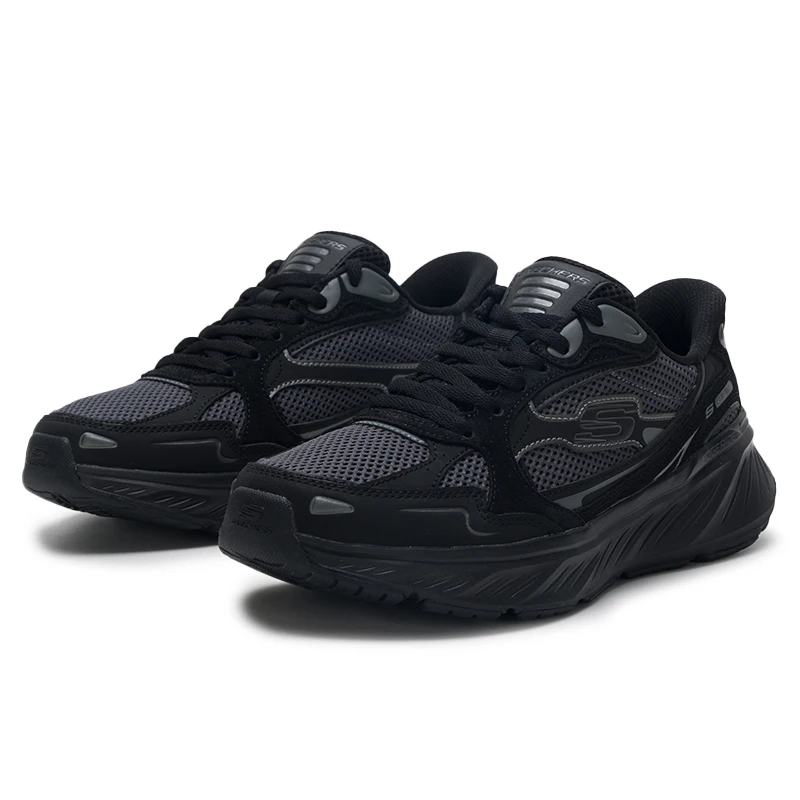 

Skechers Edgeride Men's Lace-Up Sports Shoes Running Shoes Cushioning Lightweight Men's Long-Distance Running Morning Running Fitness 232969-Bbk