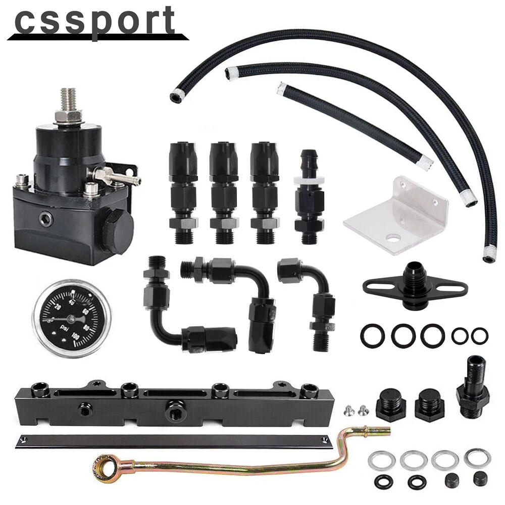 

Fuel Pressure Regulator Gauge Rail For Honda/Acura K20 K24 K-Swap Civic K Series