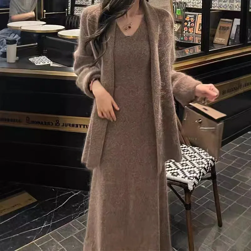 

Fashion Women's Set Autumn and Winter Korean Version High-end and Elegant Women's Two-piece Set