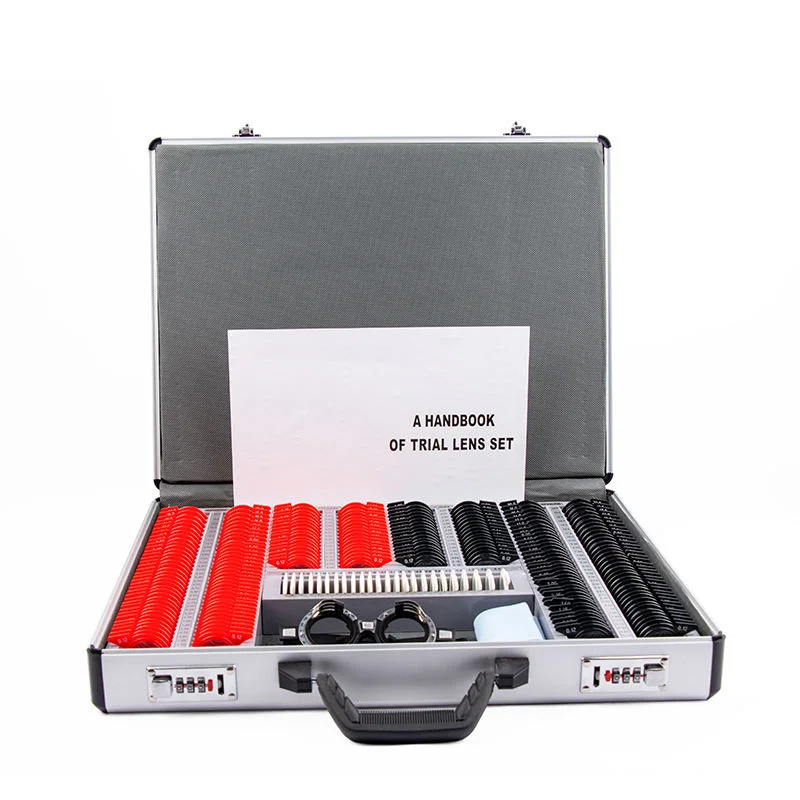 232 Pieces Trial Lens Set Optometry Box Plastic Rim High Quality Optical Glass