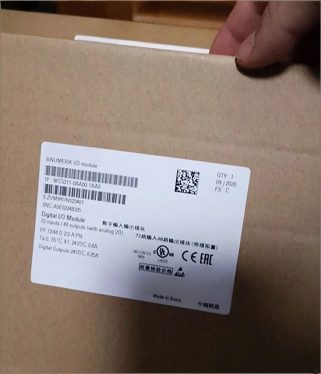 Brand New 6FC5311-0AA00-0AA0 6FC5311-0AA00-1AA0 6FC5303-0AA01-1AA0 6FC5303-0AA02-0AA0   Warrently One-year