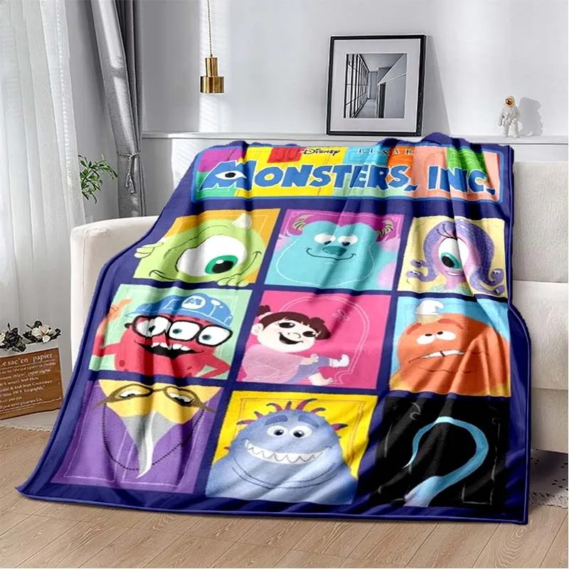 Disney Monsters, Inc. Cartoon Blanket Travel Picnic Blanket Children's Adult Household Blankets Gift