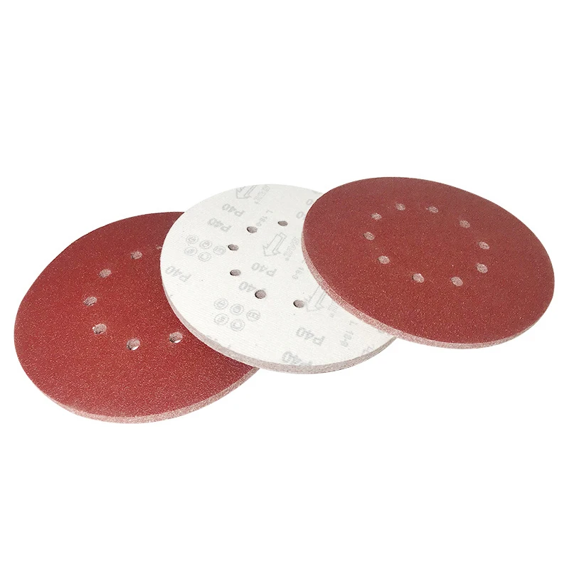 10pcs 9Inch 10 Hole Sander Disc Sanding Paper 60-2000# 225mm Abrasive Sanding Disc for Drywall Sander Wood Furniture Finishing