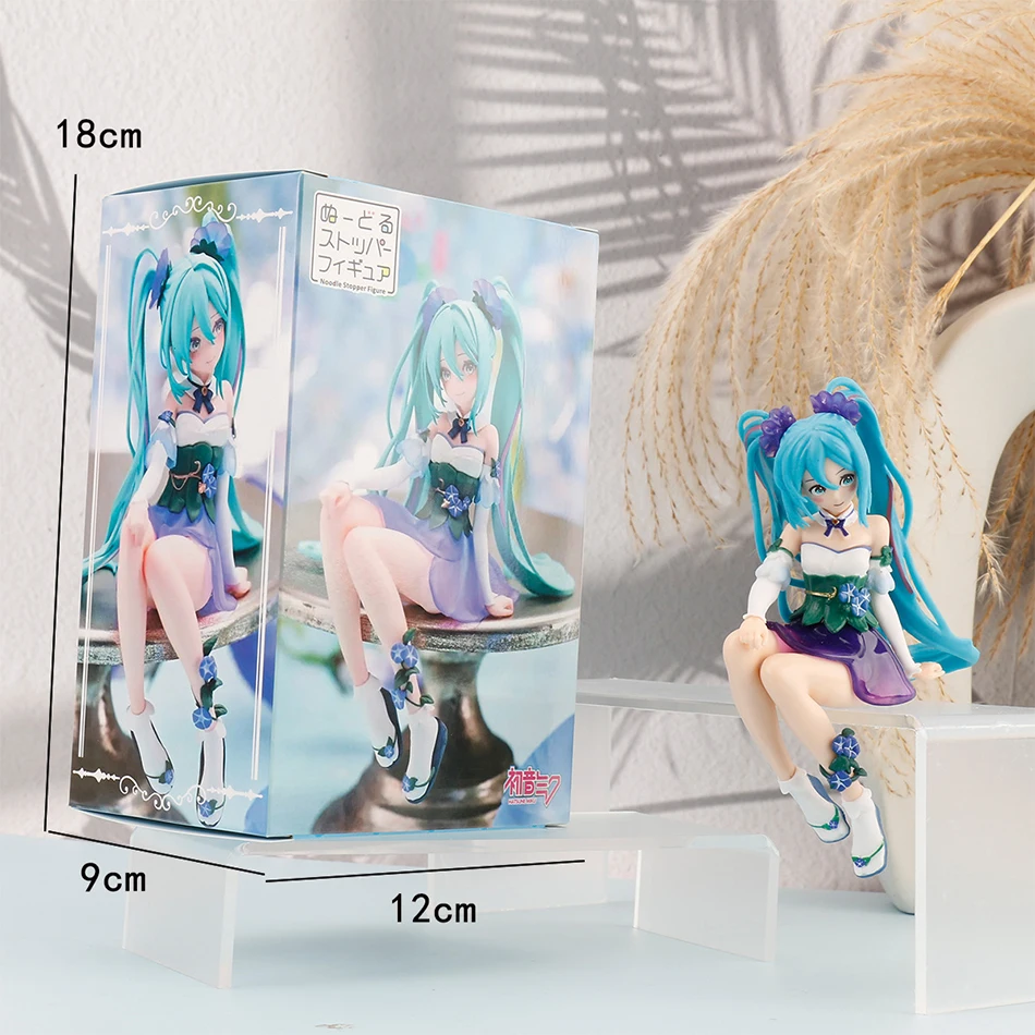 ฟิกเกอร์อนิเมะ ฮัทสึเนะ มิคุ น่ารัก นั่งอยู่สวยงาม ของตกแต่งน่ารักๆ แอ็คชั่นฟิกเกอร์ PVC ของตกแต่งห้อง ของสะสม ตุ๊กตา ของเล่น ของขวัญ