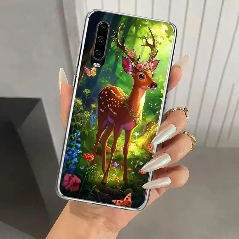 Deer Hunting Camo Phone Case for Huawei P40 P30 P20 P10 Pro Mate 20 10 Lite P Smart Z Y5 Y6 Y7 Y9S Soft Funda Print Shell image 3