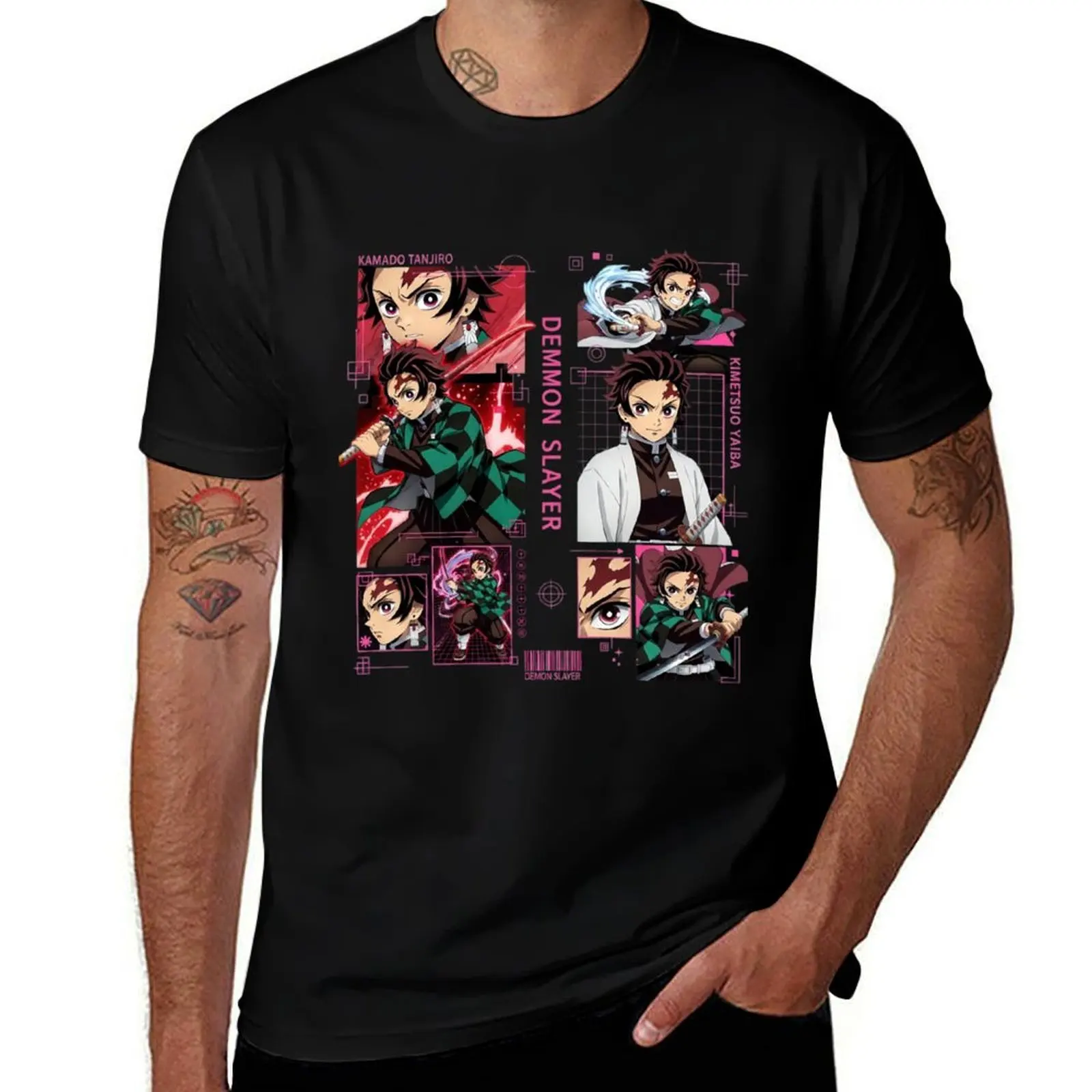

Tanjiro kamado T-Shirt quick-drying Short sleeve tee shirts graphic tee t shirts men