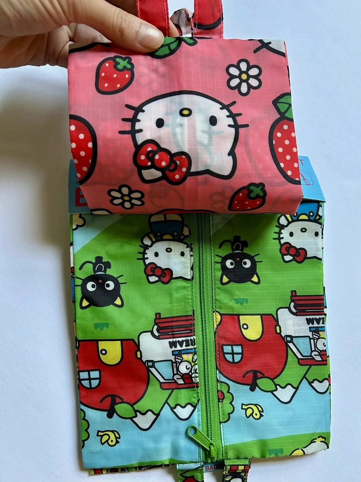 Hello Kitty Cartoon Reise-Aufbewahrungstasche Dreiteiliges Set Reise- und Haushaltsgepäck-Organizer Tragbare Sortierbox für Kleidung, Unterwäsche und Socken B – Detail 8