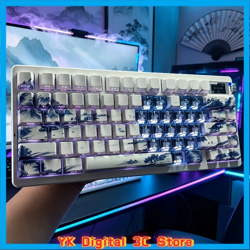 Jingran themed anime keycaps mechanical keyboard original PBT custom cute keycap PC gaming keyboard accessories collectible gift