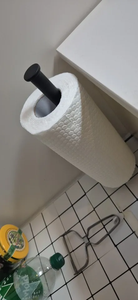 Kitchen Paper Towel Holder Adhesive Tissue Hanger Toilet Roll Paper Dispenser Cabinet Storage Napkin Rack Bathroom Accessories photo review