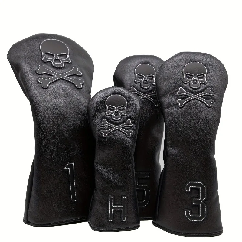 Fashionable Skull Pattern Golf Club Headcover, For No. 1 No. 3 No. 5 No. H Club