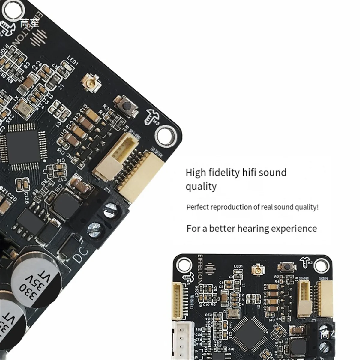 DSP Bluetooth 5.0 Digital HIFI Stereo Power Amplifier Board 50Wx2 TWS Touch Moudle 10-Band EQ