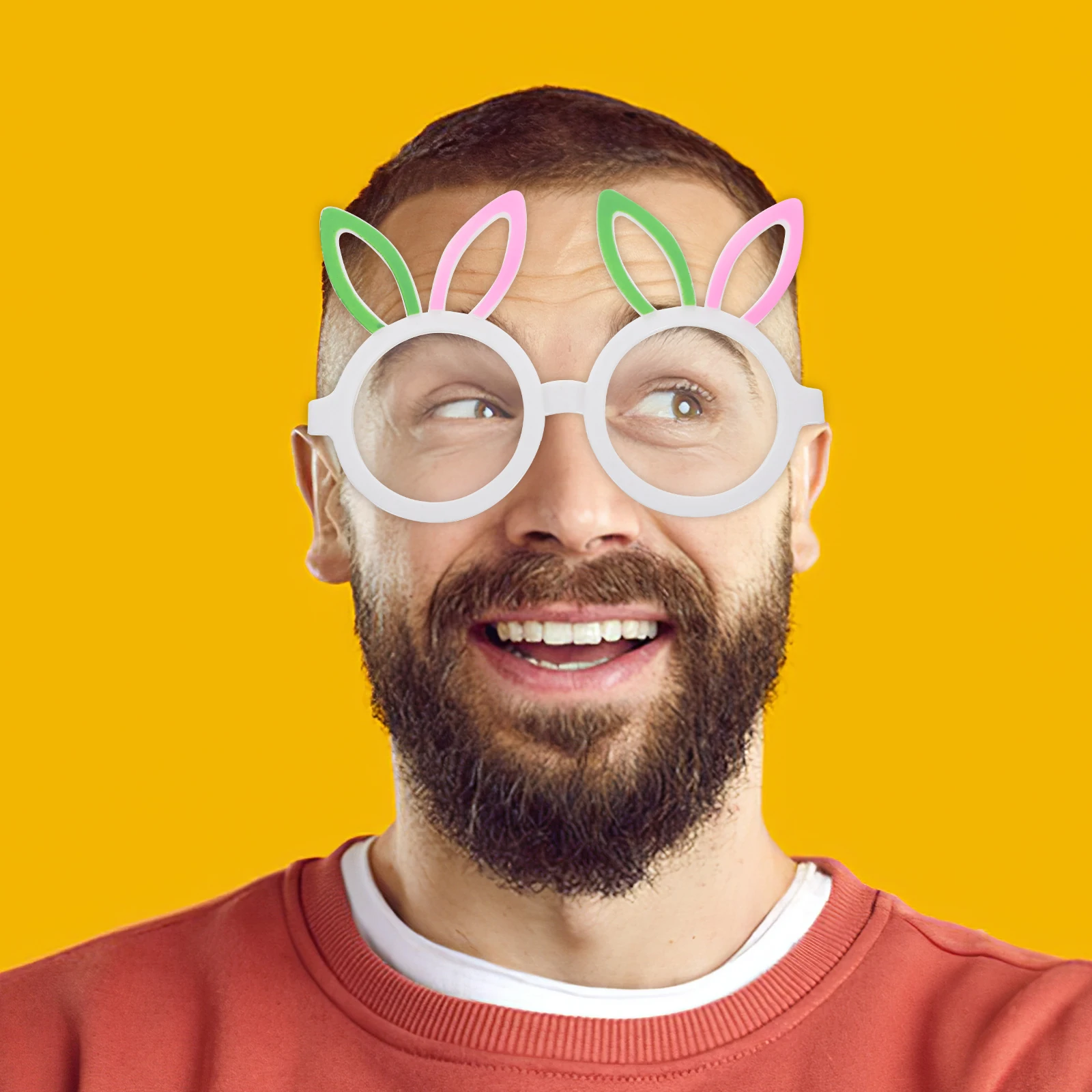 

4 Pcs Rabbit Ear Glasses Lightweight ABS Kids Adult Party Costume Photo Props Easter Decorations Festival Supplies