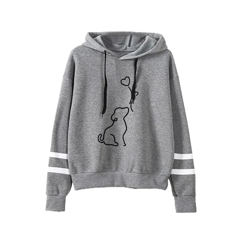 2026 Bestseller Damen-Trainingsanzug mit Kapuzenpullover, Schwarze Jogginghose, Urban Casual Mode Sportbekleidung, Niedliches Muster Hoodie-Jogger-Set – Detail 14