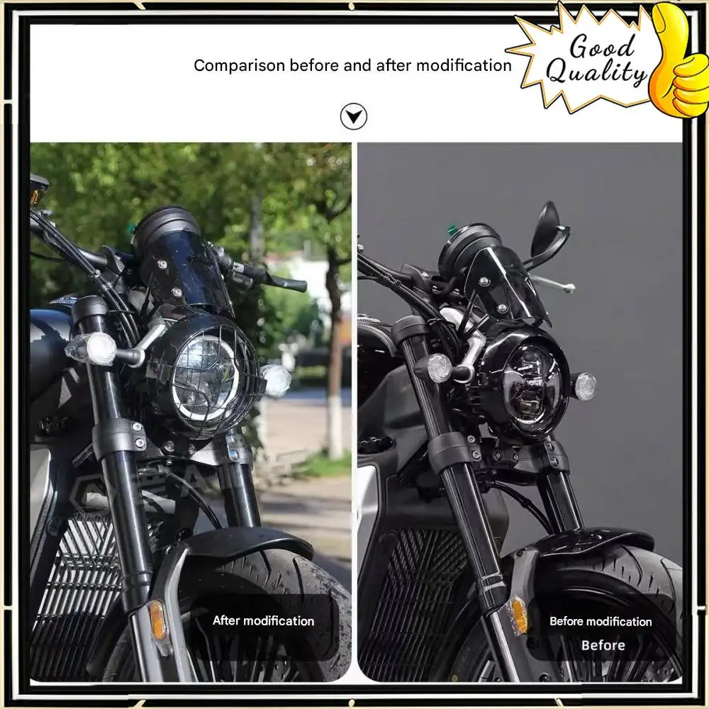 

Suitable for KOVE 625V modified retro headlight net front lamp cover headlight protection cover decorative accessories
