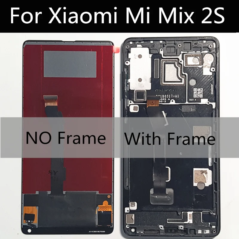 5.99  LCD For Xiaomi MI Mix 2S LCD Display Touch Screen Digitizer Assembly Replacement FOR xiaomi MI mix2s LCD Screen